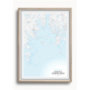 Skärgårdskarta Norra Sörmland 50x70cm Dapa Maps